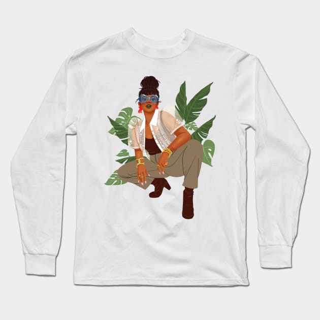 Barong Babe Long Sleeve T-Shirt by acaballz